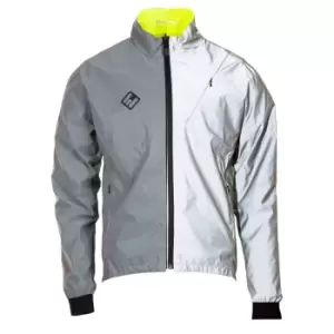 image of Arid Verso Mens Rain Jacket Sil/Ylw Lge