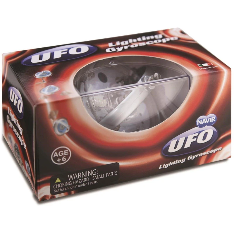 Image of Navir UFO Lighting Gyroscope - Red Red unisex