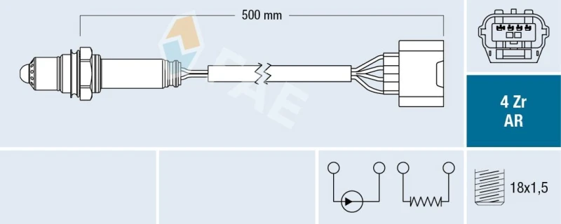 Image of FAE Lambda sensor FAE 75633