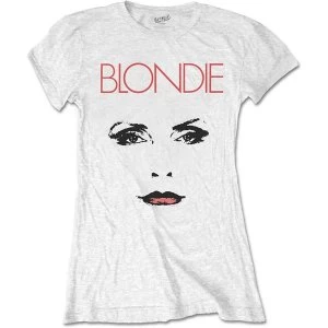 Image of Blondie - Staredown Womens XX-Large T-Shirt - White