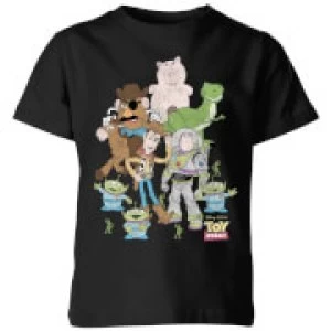 image of Toy Story Group Shot Kids T-Shirt - Black - 11-12 Years