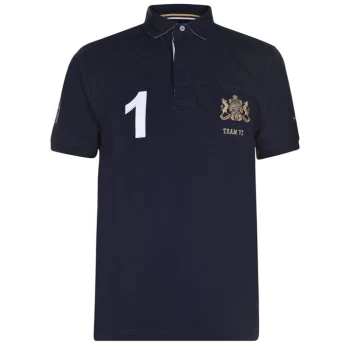 image of Howick Short Sleeve Rugby Polo Shirt - Navy