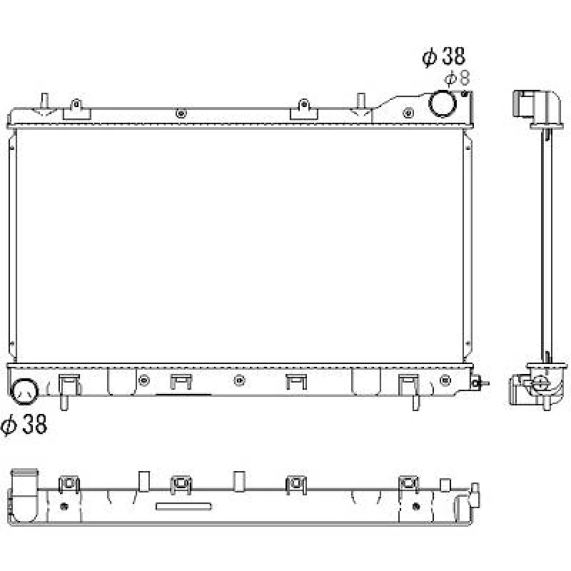Image of Engine radiator DIEDERICHS DCM3048