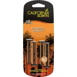 image of California Car Scents Monterey Vanilla Car Air freshener Scent Sticks (Case Of 6)