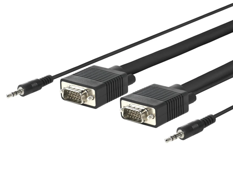 Image of Vivolink PROVGAS15 video cable adapter 15 m VGA (D-Sub) + 3.5mm Black