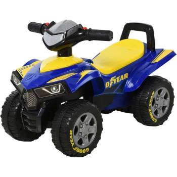 Image of Baby Walker Ride on Car for Toddlers Quad Sliding Car w/ Horn Music - Homcom
