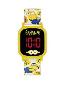 Disney Minions Digital Dial Printed Strap Kids Watch