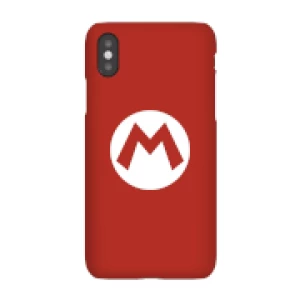 Image of Nintendo Super Mario Mario Logo Phone Case - iPhone X - Snap Case - Gloss