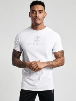 Image of Gym King Sport Text Logo T-Shirt - Black