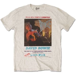 Image of David Bowie - Japanese Text Unisex Large T-Shirt - Neutral