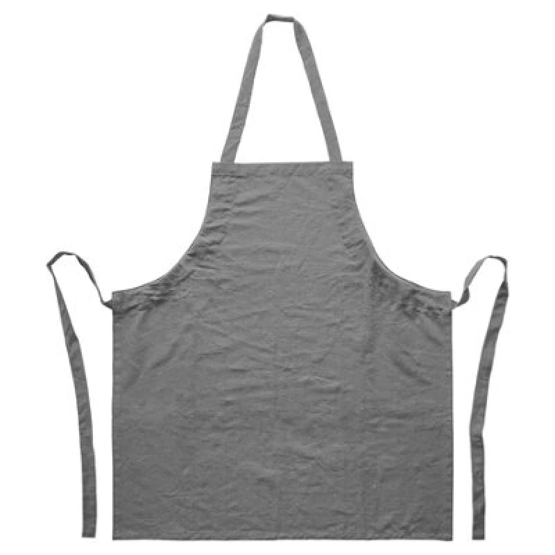 Image of Nicola Spring Cotton Kitchen Bib Apron - One Size - Grey