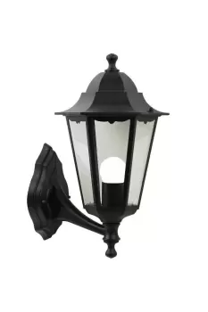 Image of Cardiff Outdoor Wall Lantern Black E27 IP44