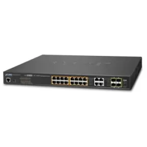 image of GS-4210-16UP4C - Managed - L2+ - Gigabit Ethernet (10/100/1000) - Power over Ethernet (PoE) - Rack mounting - 1U