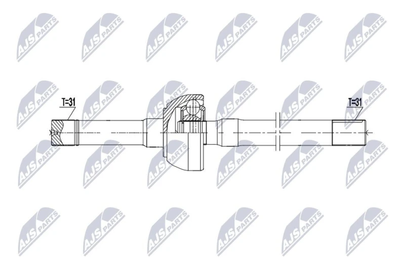 Image of NTY Drive shaft NTY NPW-NS-214