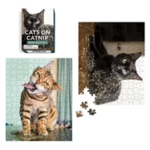 Image of cats on catnip mini puzzles