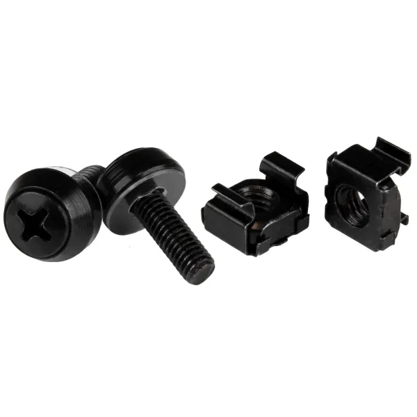 Image of StarTech.com 10-32 Server Rack Cage Nuts and Screws with Washers - 50