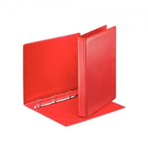 Image of Esselte Essentials Pres Binder A4 25mm 4 O-Ring Red PK10