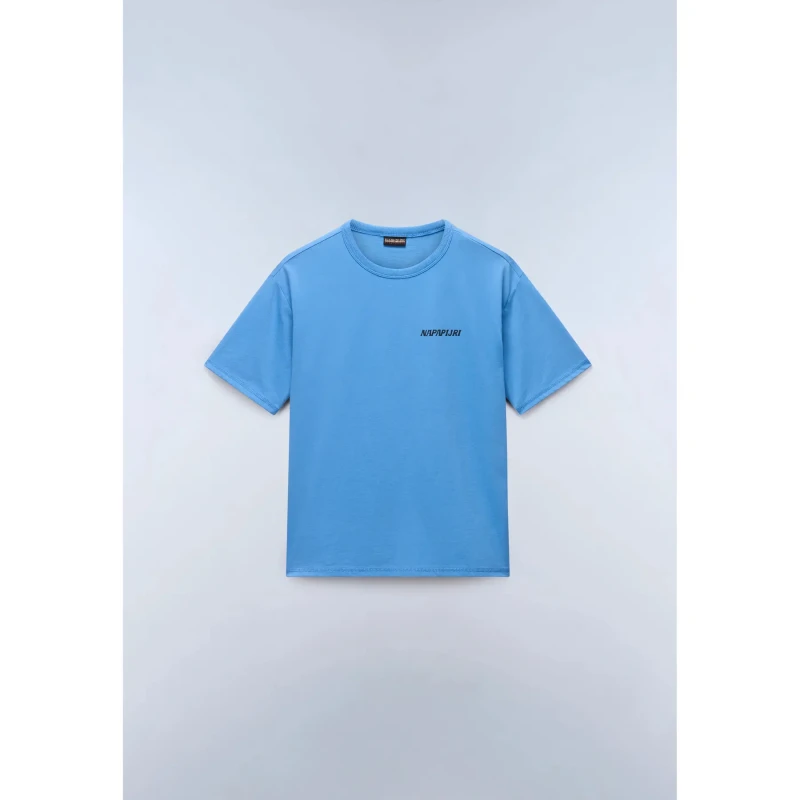 Image of Napapijri Kid's T-Shirt Napapijri Albedo Bleu Unisex 4 ans