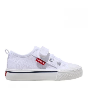 Image of Levis Levis Maui Canvas Low Kids Trainers - White 0061
