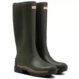 Image of Hunter Womens Field Balmoral Hybrid Tall Boots Dark Olive 7 (EU40)