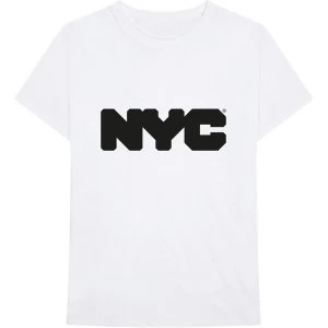 Image of New York City - Logo Unisex Large T-Shirt - White