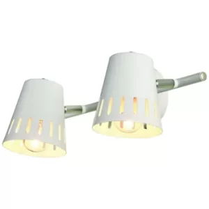 image of Emma Adjustable Twin Spotlight White, 2x E14