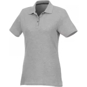 image of Elevate Womens/Ladies Helios Short Sleeve Polo Shirt (M) (Heather Grey)