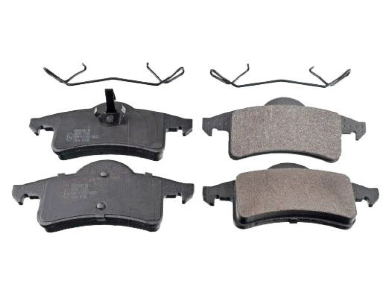 Image of Blue PRINT ADA104218 Brake pad set Rear Axle, with staples Brake Pad Set,disc brake (402)