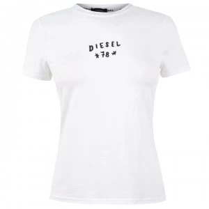 Diesel Round T Shirt - White 100