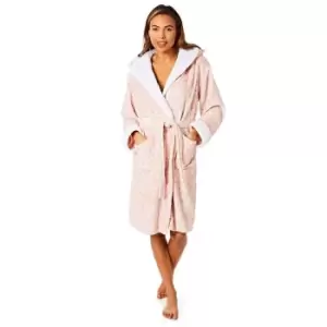 Image of Light and Shade Pretty Woman Dressing Gown Ladies - Pink