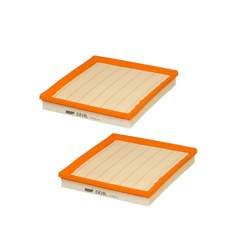Image of HENGST FILTER E838L-2 Air filter Air Filter (8)