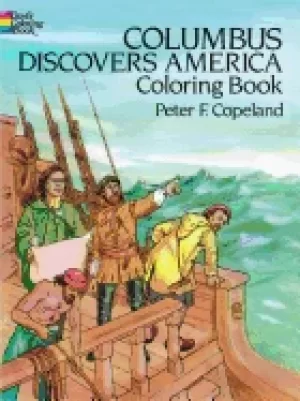 Image of columbus discovers america coloring book