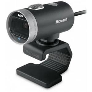 Image of Microsoft LifeCam Cinema Webcam Black Silver