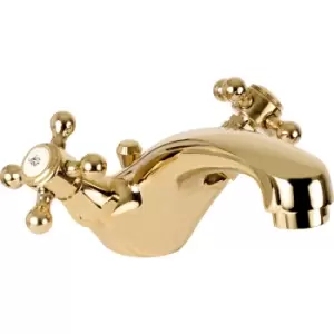 image of Deva Tudor Taps Basin Mixer in Gold