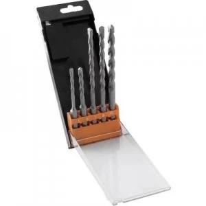 Image of AVIT AV08012 Carbide metal Hammer drill bit set 5 Piece 5 mm, 6 mm, 7mm, 8 mm, 10 mm SDS-Plus