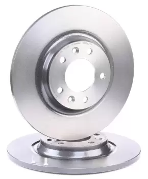 Image of PAIR PAINTED BREMBO BRAKE DISCS 08.8682.11
