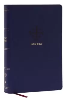 Image of NKJV, End-of-Verse Reference Bible, Personal Size Large Print, Leathersoft, Blue, Red Letter, Comfort Print : Holy Bible, New King James Version