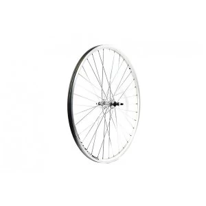 Image of Wilkinson 700c Hybrid Silver Double Wall Solid Axle Rear Wheel