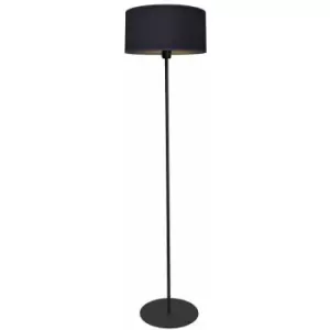 Helam Lighting - Helam Abba Floor Lamp With Shade Dark Blue, Gold, Black 40cm