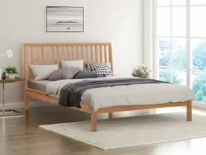 Image of Flintshire Rowley 5ft King Size Smoked Oak Wooden Bed Frame