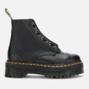 image of Dr. Martens Womens Sinclair Leather Zip Front Boots - Black - UK 8 - Black