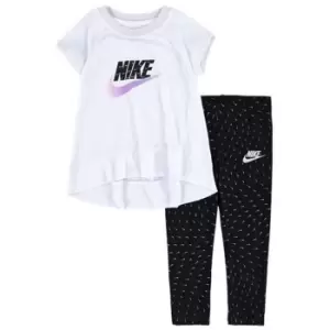 Image of Nike Tunic And Leggings Set Baby Girls - Black