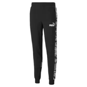 Puma Essential Plus Camo Jogging Pants Mens - Black