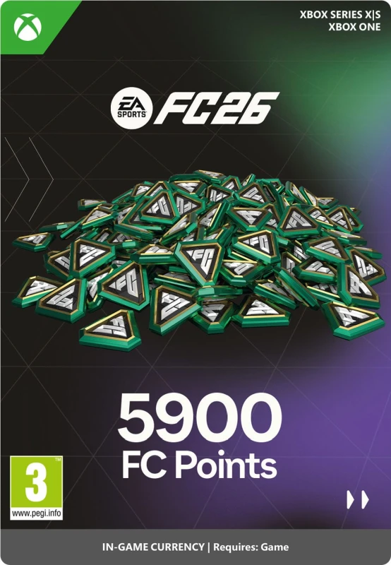 Image of Xbox EA Sports FC 26 5900 FC Points -Digital Code Game Points