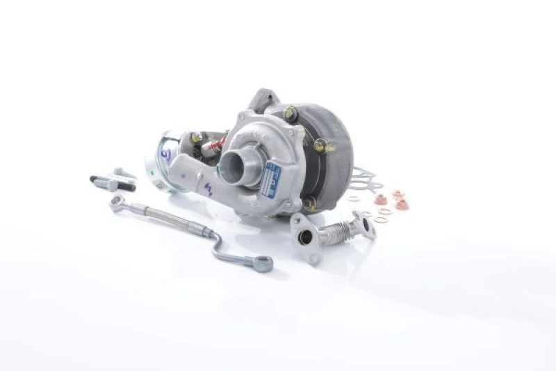 Image of BTS TURBO T981471 Turbocharger with oil drain line, TURBO SERVICE SET Original Charger,charging system (2234)