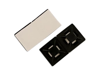 Image of Natural Cable Tie Self-Adhesive Mounts 19mm Pk 100 Connect 30343