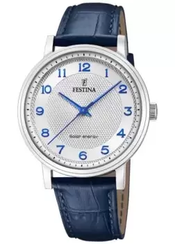 Image of Festina F20660/1 Mens Solar Energy (41mm) Silver Dial / Watch