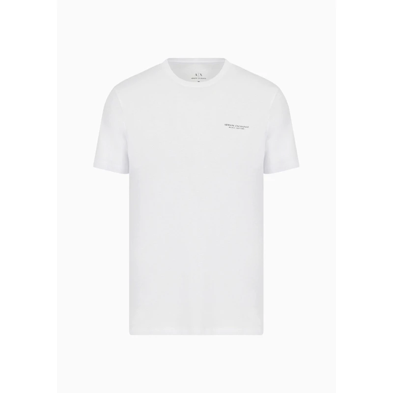 Image of Armani Exchange T91 Logo T Shirt White 1100 male M