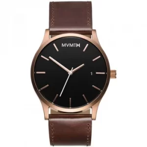 image of MVMT Rose Gold Brown Classic Watch MM01-RGBL