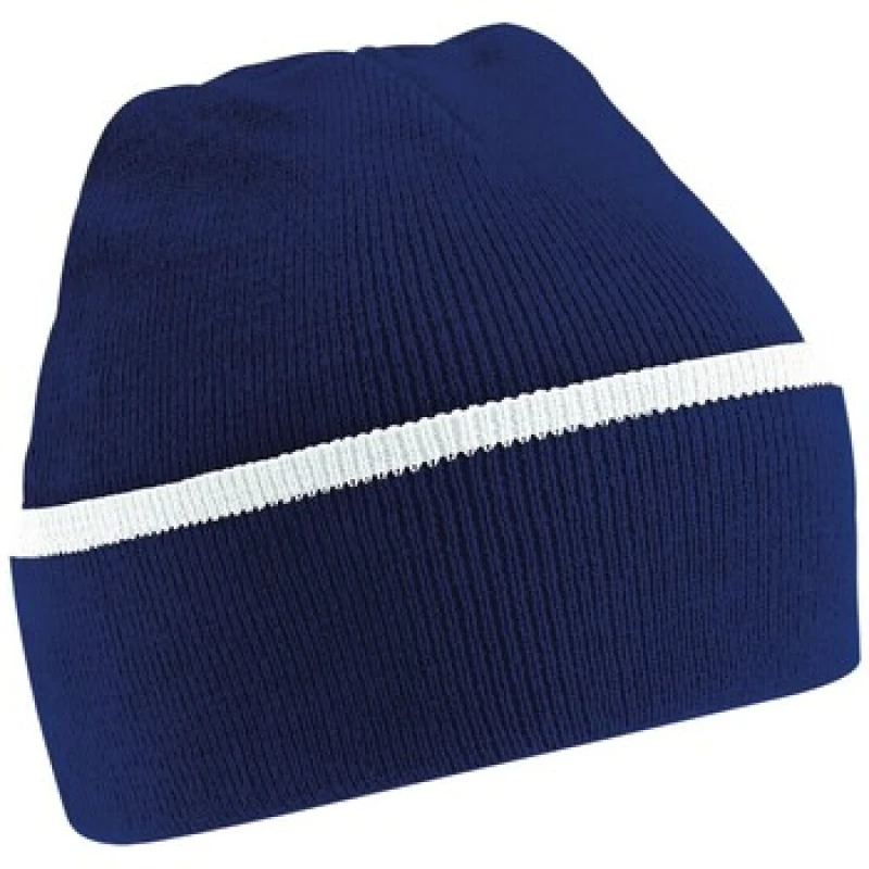 Image of Beechfield Beechfield Men Teamwear Beanie in Mid Navy Mid Navy One Size Male 5063527289193